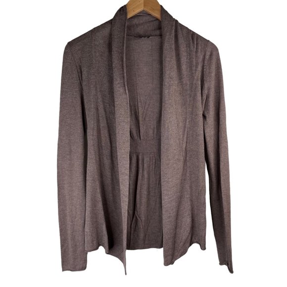Express Open Front Drape Cardigan Long 